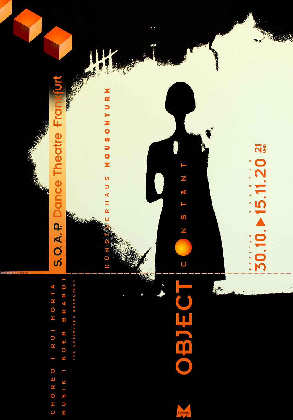 Plakat mit Taenzerin vom Soap-Dance-Theatre