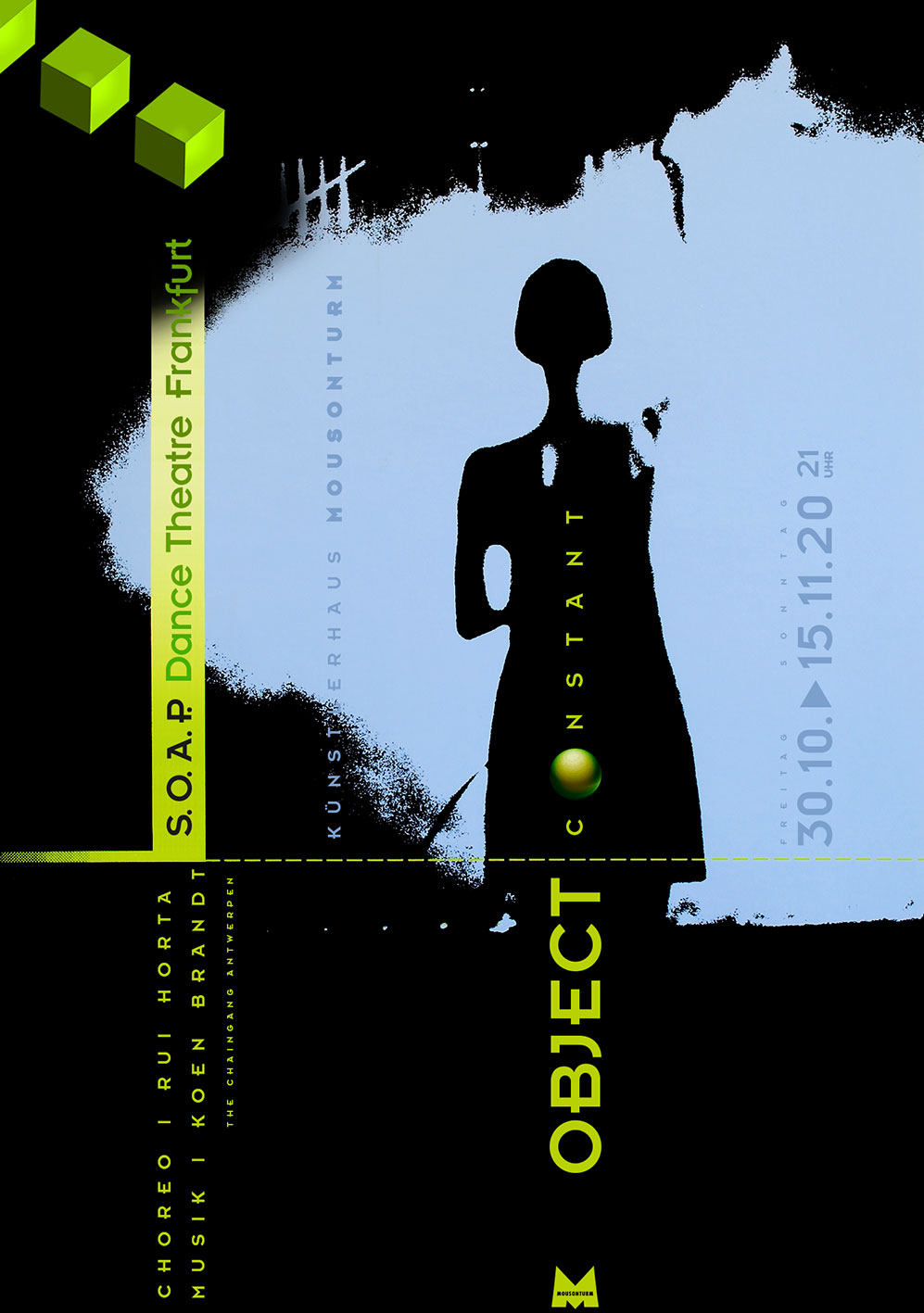 Plakat mit Taenzerin vom Soap-Dance-Theatre