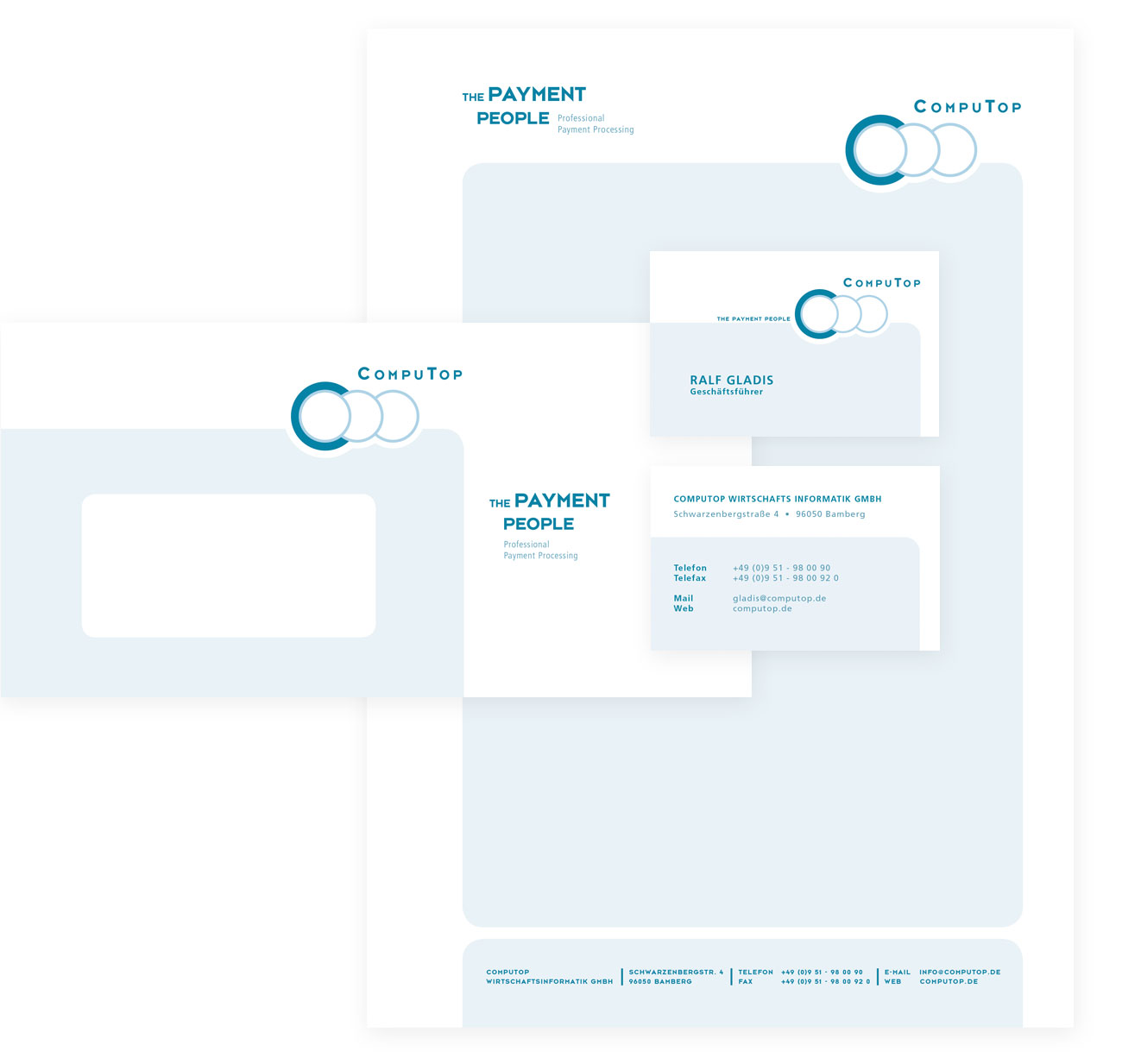 Corporate Design: Briefkopf, Visitenkarten und Briefumschlag