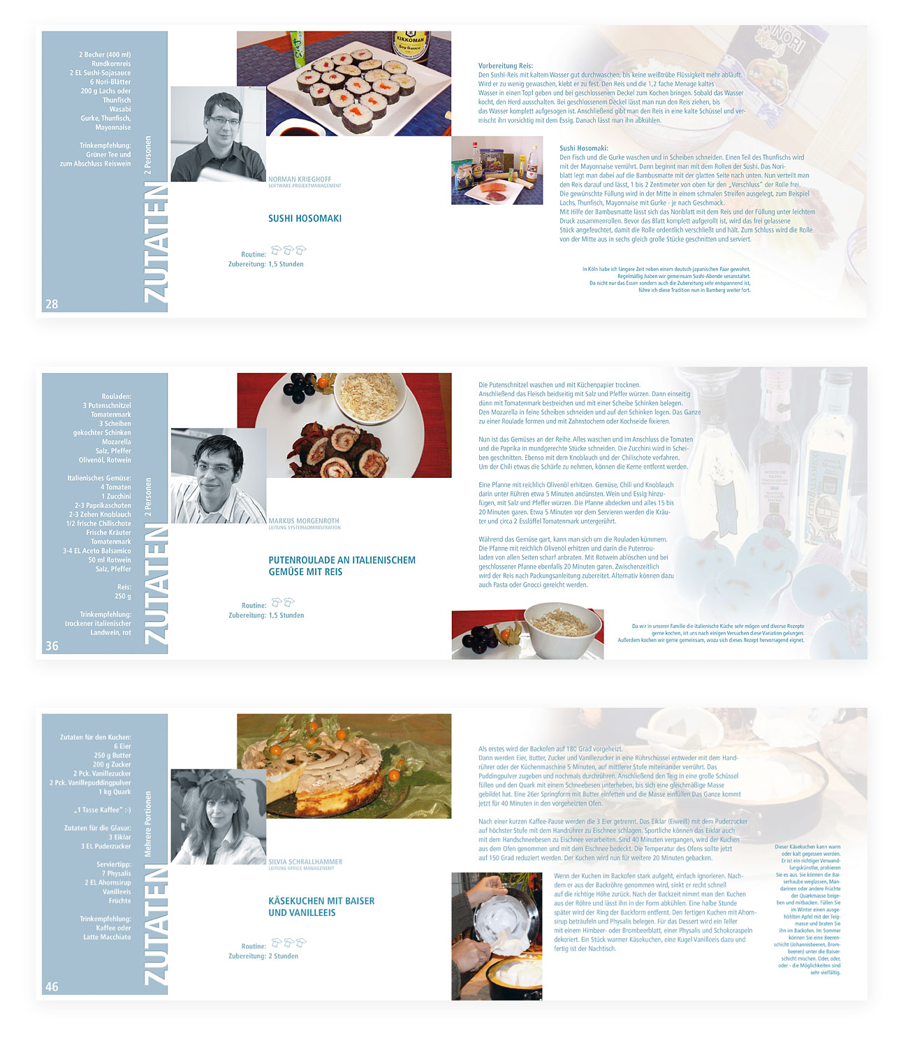 Illustriertes Kochbuch als Weihnachtsgeschenk fuer Kunden