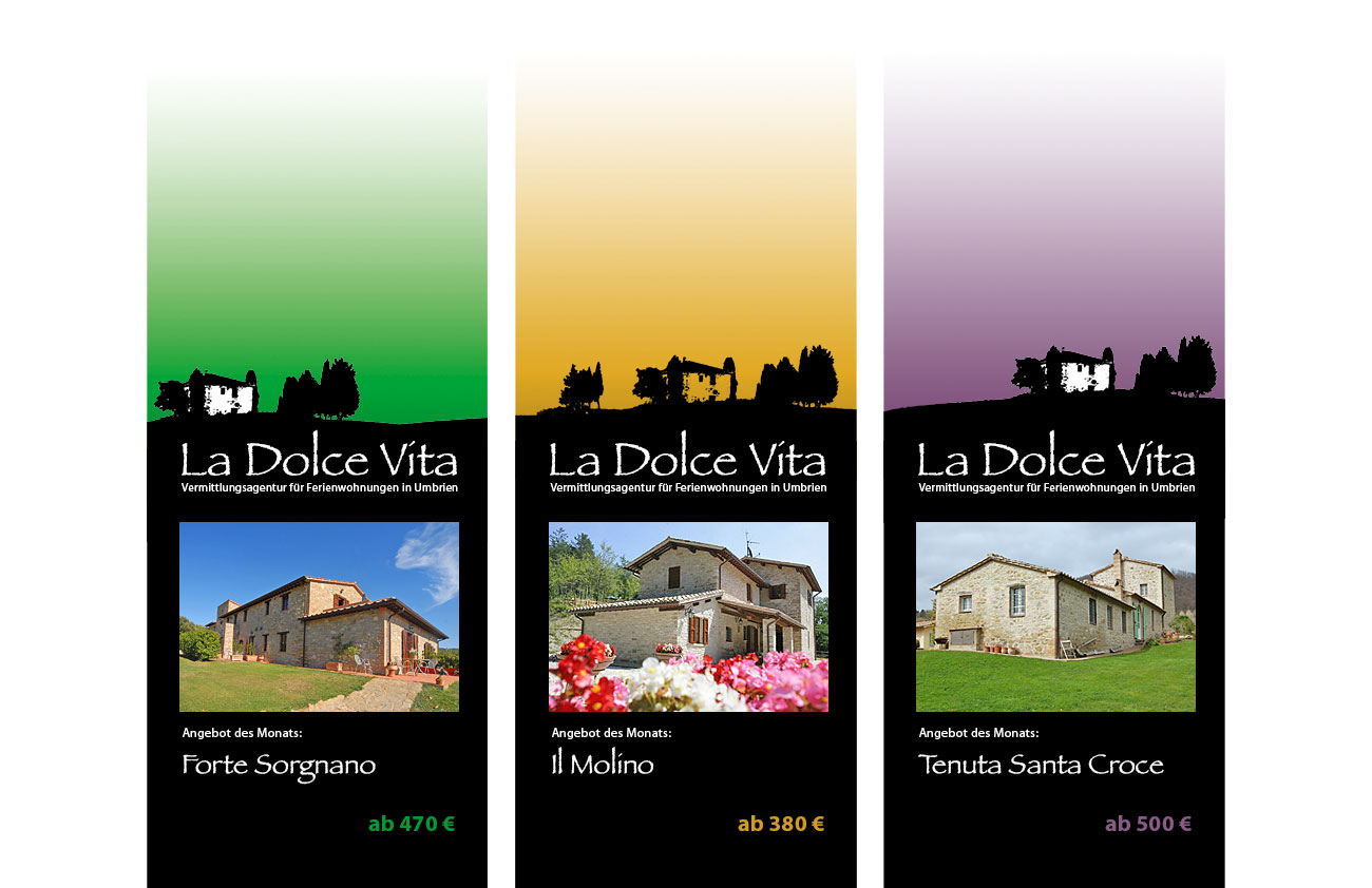 Flyer für „Dolce Vita“