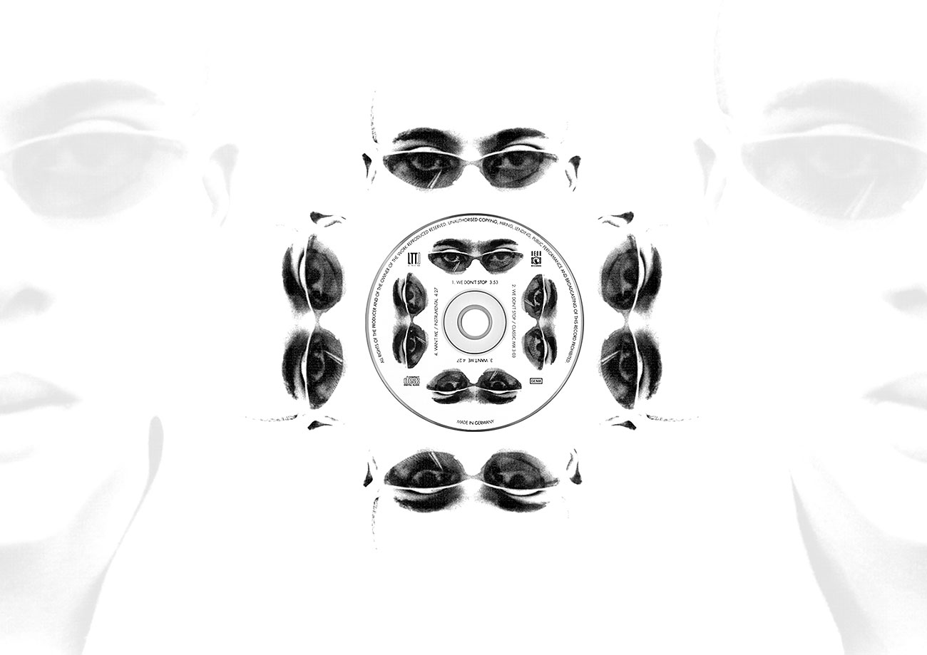 Junger Mann mit Brille + Musik-CD