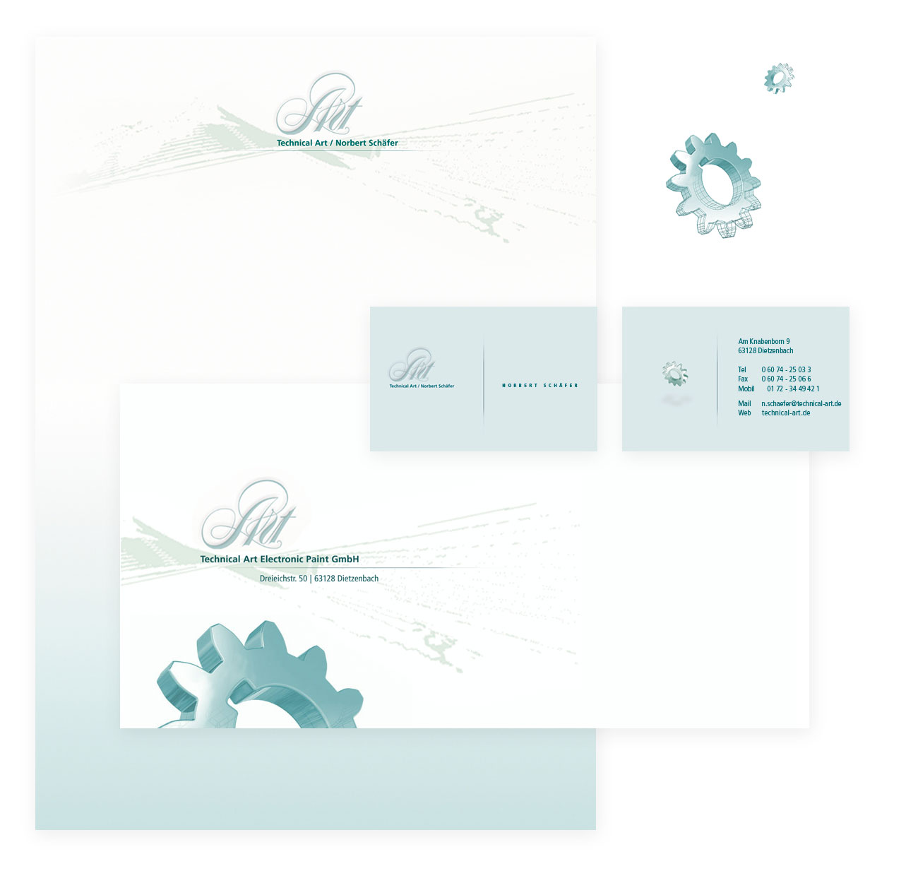 Corporate Design: Briefkopf, Visitenkarten und Umschlag