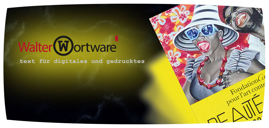 Kunstpostkarte mit Logoschriftzug