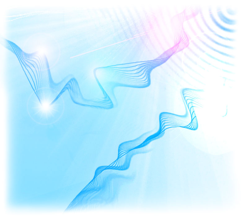 Abstrakte Netzformen mit Lichtpunkten