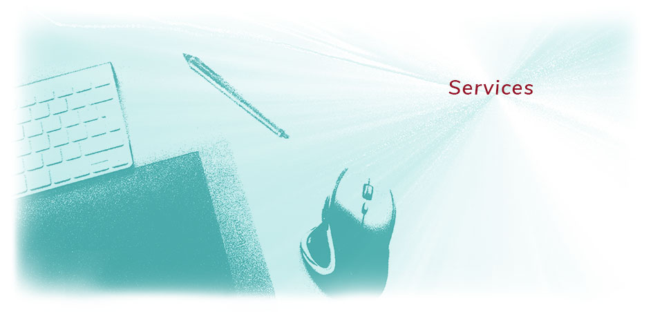 designbasis-services Mouse, Tastatur und Grafiktablet auf Tisch